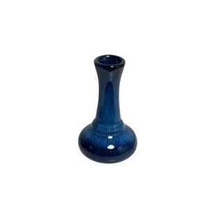 Blue Drip Glaze Bud Vase • Small Ceramic Art Pottery Vase • Handmade Studio Pott